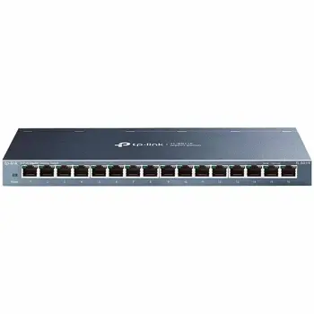 TP-Link TL-SG116 16-Port Gigabit Desktop Switch, 16 Gigabit RJ45 Ports, Desktop Steel Case, Green Ethernet technology, IEEE 802.3x, 802.1p/DSCP QoS, IGMP Snooping, desktop or wall-mounting