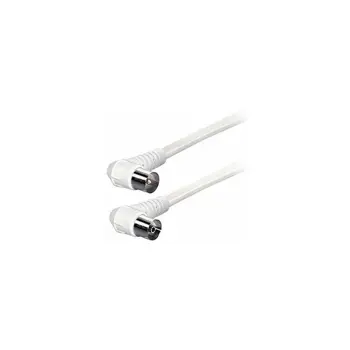 Transmedia 2,5m Connecting Cable IEC-plug right angle 9,5 mm - IEC-jack right angle 9,5