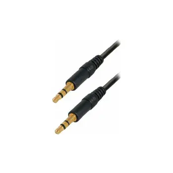 Transmedia Connecting cable. 3,5 mm 0,3m gold plated plugs