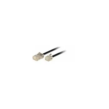 Transmedia Connecting Cable Western 8 4 to 6 4, 3m, Black