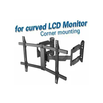 Transmedia Corner Bracket for Curved- and Flat Panel TV