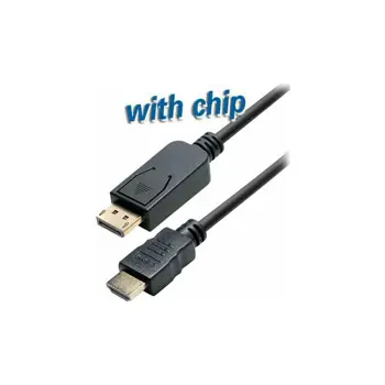 Transmedia DisplayPort plug to HDMI plug, 2,0 m