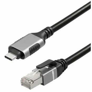 Transmedia Ethernet Cable Cat6 F UTP USB C to RJ45, 3m