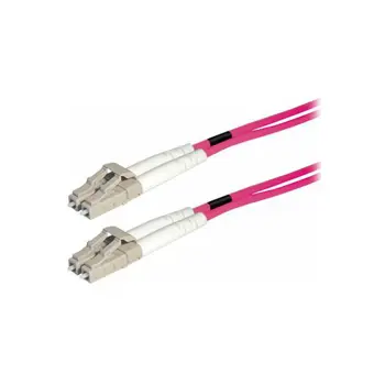 Transmedia Fibre optic MM OM4 Duplex Patch cable LC-LC 1m