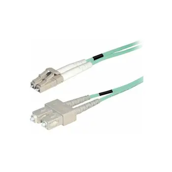 Transmedia Fibre optic MM OM4 Duplex Patch cable LC-SC 10m