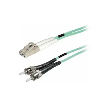 Transmedia Fibre optic MM OM4 Duplex Patch cable LC-ST 15m