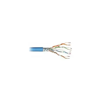 Transmedia FTP-Cable, Stranded Wire, CAT5e. blue, on spool, 100 m