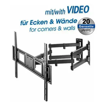 Transmedia Full-Motion Bracket for flat screens 32" - 70" for corner mounting