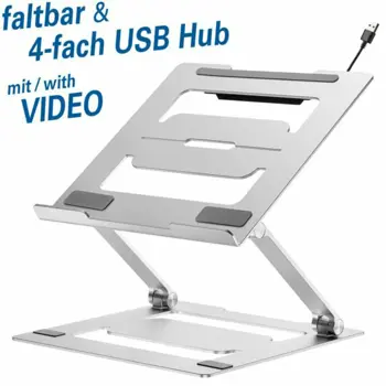 Transmedia Laptop Riser with USB Hub