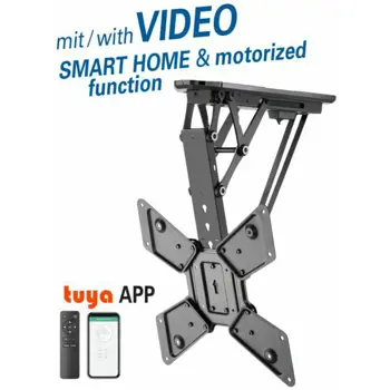 Transmedia Motorized folding Suspension Bracket for flat screens