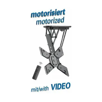 Transmedia Motorized Folding Suspension Bracket for LCD Monitor 23"-55" Black