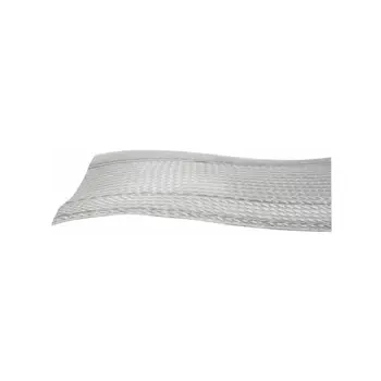 Transmedia Nylon Cable Sleeve with Velcro, Silver