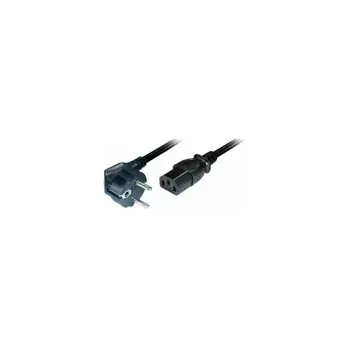 Transmedia Power Cable Schuko - angled IEC 320 plug 0,5m