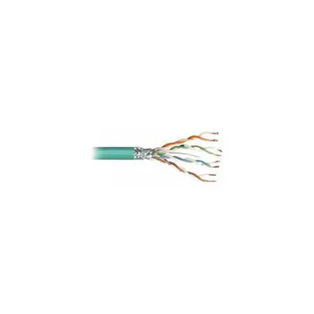 Transmedia SFTP-Cable, Stranded Wire, CAT5e. green, on spool, 100 m