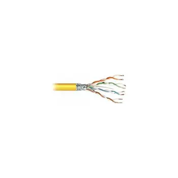 Transmedia SFTP-Cable, Stranded Wire, CAT5e. yellow, on spool, 100 m