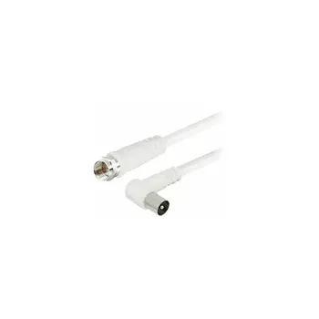 Transmedia TV-SAT Kabel F-plug straight - IEC-plug angled 1,5 m