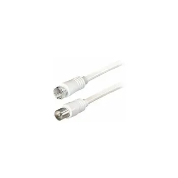 Transmedia TV-SAT Kabel F to IEC 5m, White