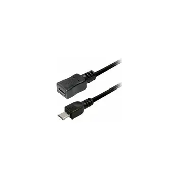 Transmedia USB 5pin micro B plug to USB 5pin micro B jack 1,2 m