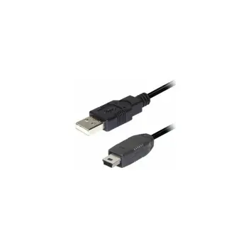 Transmedia USB A to 5 pin mini Kabel 0,3m