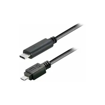 Transmedia USB type C plug - USB 2.0 type B Micro B plug, 1,0 m