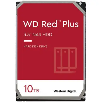 Tvrdi disk HDD NAS WD Red Plus (3.5, 10TB, 256MB, 7200 RPM, SATA 6 Gb/s)