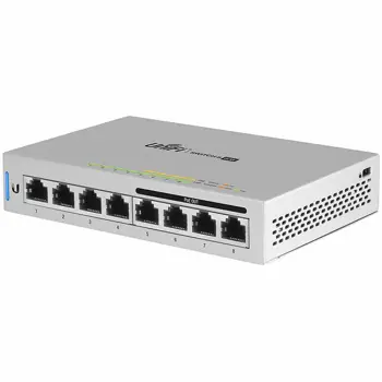 UBIQUITI 8-Port Fully Managed Gigabit Switch with 4 IEEE 802.3af Includes 60W Power Supply, EU