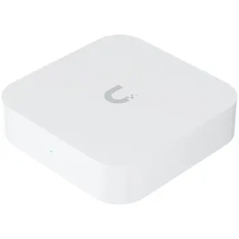 UBIQUITI Gateway Lite; Up to 10x routing performance increase over USG; Managed with a CloudKey, Official UniFi Hosting, or UniFi Network Server; (1) GbE WAN port; (1) GbE LAN port; Compact footprint;