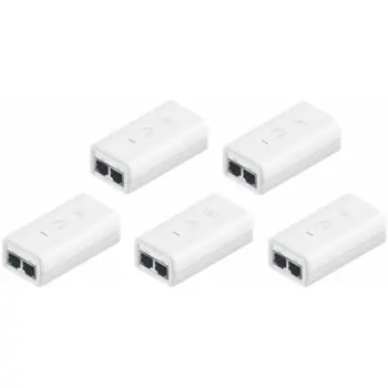 Ubiquiti POE-24-12W-G-WH, Gigabit PoE Injector, 24V 0,5A (12W), 5-Pack