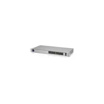 Ubiquiti UniFi 24-port Gigabit Switch, 2×1G SFP, Rack 1U (USW-24)