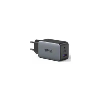 UGREEN 65W GaN II Tech zidni punjač, 1×USB-A/2×USB-C, PD3.0/QC4.0+, crni