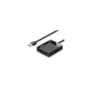 UGREEN čitač memorijskih kartica, USB 3.0, TF/SD/CF/MS kartice, 50cm, crni