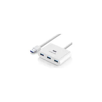 UGREEN USB Hub, USB 3.0 A, 4-portni, bijeli, 1m