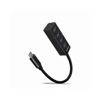 USB HUB AXAGON HUE-M1C Slim, 4x USB3.2, USB Type-C konektor,