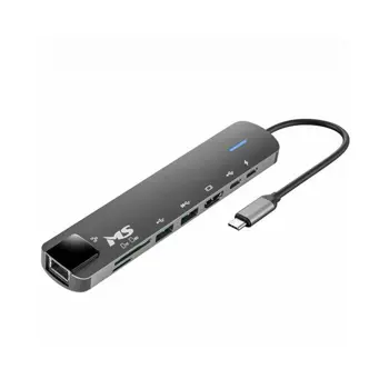 USB HUB C300, HDMI1.4+USB3.0+USB2.0+PD+TYPE C 2.0+SD/TF+RJ45