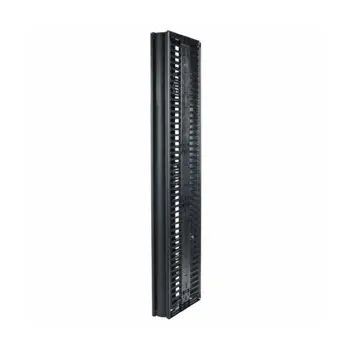 Valueline, Vertical Cable Manager for 2 4 Post Racks, 84"H X 6"W, Double-Sided with Doors