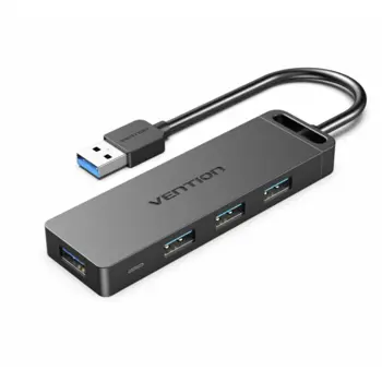 Vention 4-Port USB 3.0 Hub With Power Supply 0,5m Black