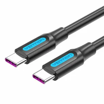 Vention USB 2.0 C Male to Male 5A Cable 1.5m, Black