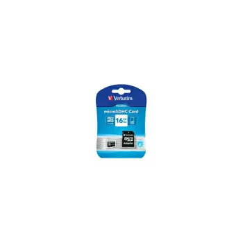 Verbatim memorijska kartica Micro Secure Digital (HC) 16GB Class 10 + adapter, Blister Pack