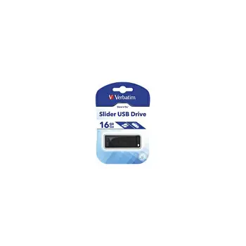 Verbatim USB2.0 StorenGo Slider 16GB, crni